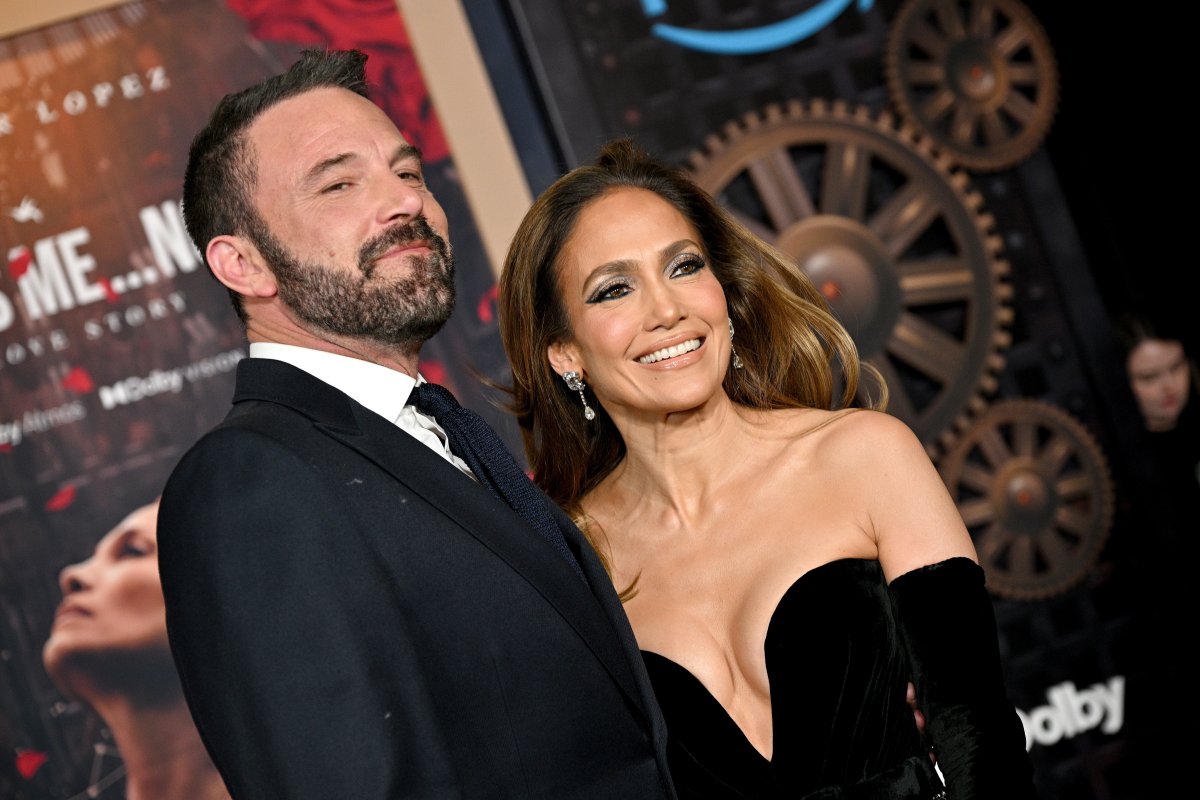 Ben Affleck and Jennifer Lopez attend the Los Angeles Premiere Of Amazon MGM Studios 'This Is Me...Now: A Love Story' at Dolby Theatre on February 13, 2024 in Hollywood, California. The couple recently listed their multi-million dollar mansion for sale.